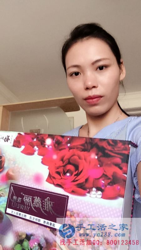 職業(yè)女性兼職好項目，廣西桂林蔣女士工作之余兼職手工活賺錢