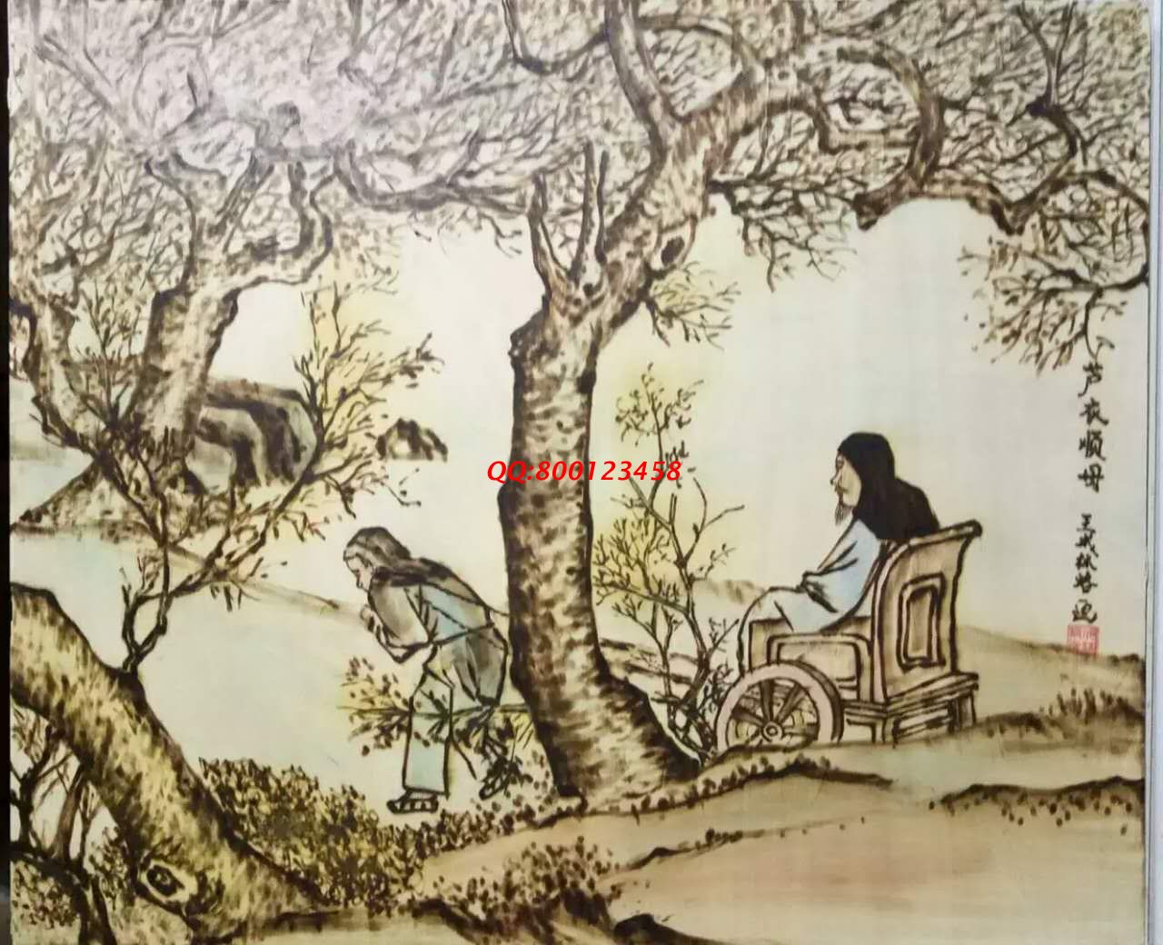 【民間手工藝品推介】邱縣傳統(tǒng)純手工烙畫，《二十四孝系列》預約定制，尺寸46*39cm