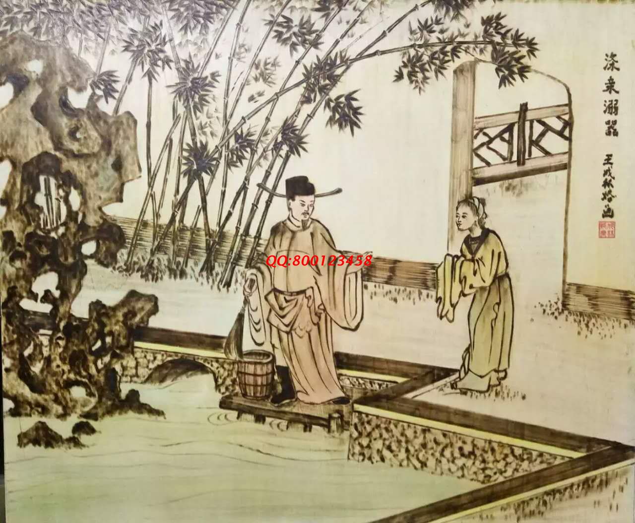【民間手工藝品推介】邱縣傳統(tǒng)純手工烙畫，《二十四孝系列》預約定制，尺寸46*39cm