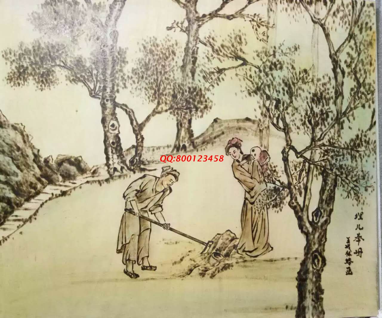 【民間手工藝品推介】邱縣傳統(tǒng)純手工烙畫，《二十四孝系列》預約定制，尺寸46*39cm