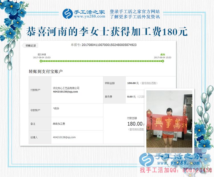 珠繡畫手工活優(yōu)缺點分析，河南李女士用切身體驗來講解(圖1)