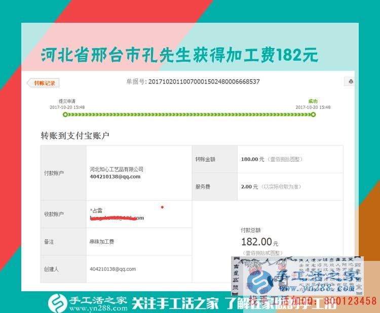 沒生意的時(shí)候咋辦？河北邢臺(tái)汽修老板孔先生兼職做串珠珠繡畫賺錢(圖1)