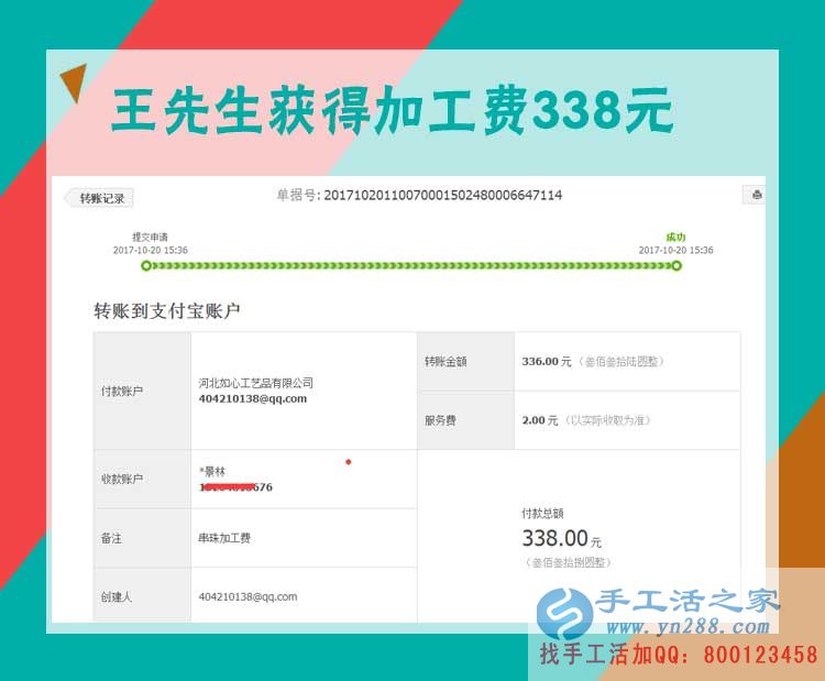浙江快遞老板王先生，看好手工工藝品市場預約做代理(圖1)