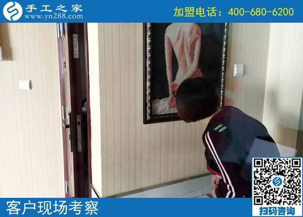 10月22日，彩珠繡串珠手工活外發(fā)加工項(xiàng)目是真的嗎？手工之家接待考察加工客戶剪影