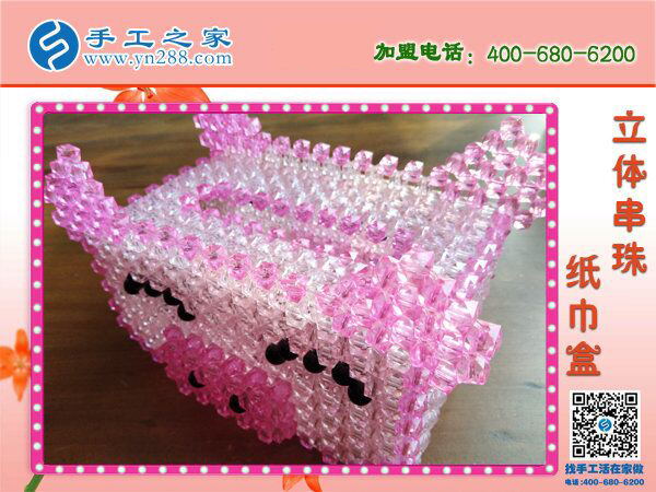 豬豬造型立體串珠紙抽盒 居家實(shí)用實(shí)惠可愛 2019在家賺錢新方法！(圖1)