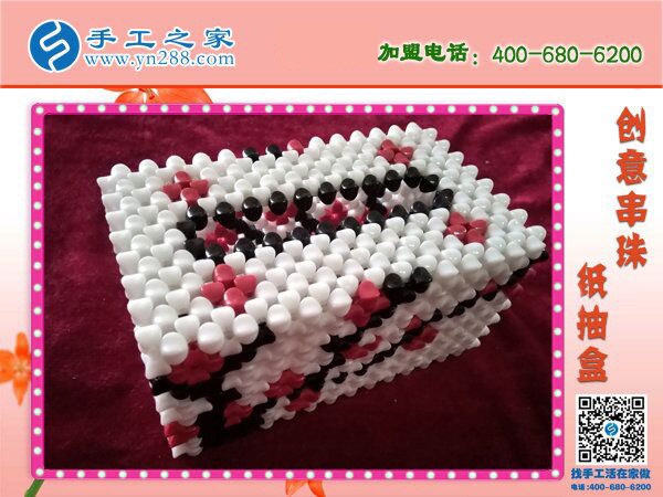 你家有這樣的紙抽盒嗎？ 手工之家新款櫻桃梅花紙抽盒 環(huán)保干凈新穎(圖4)