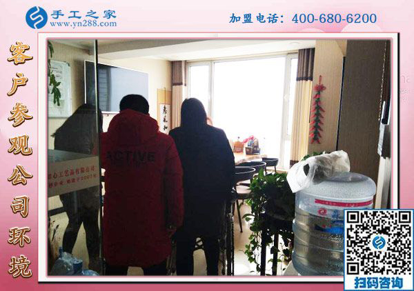 1月16日，外發(fā)手工活加工，正規(guī)供料的手工活就選這里的珠繡免押金手工活，手工之家接待考察加工客戶剪影
