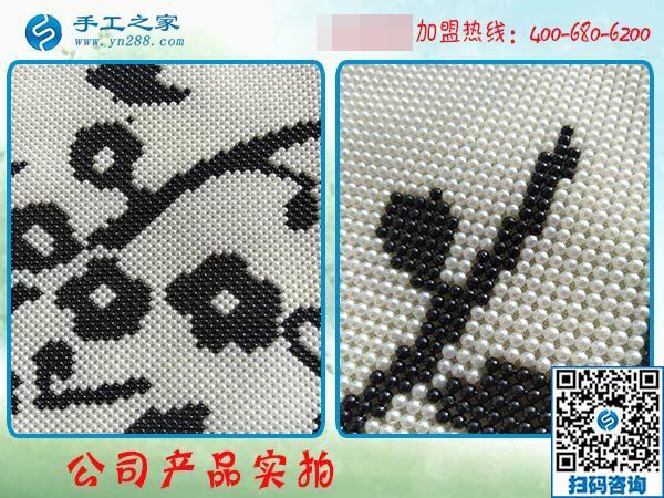 1月18日，手工加工回收項目，帶回家做的手工活就是珠繡免押金手工活，手工之家接待考察加工客戶剪影