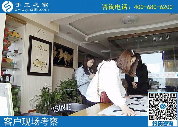 4月6日，帶回家做的手工活就是珠繡串珠外發(fā)手工活，手工之家接待考察加工客戶剪影
