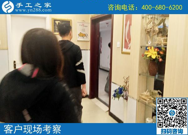4月8日,為什么都說這個可以帶回家做的手工活是真的手工活加工項目，手工之家接待考察加工客戶剪影