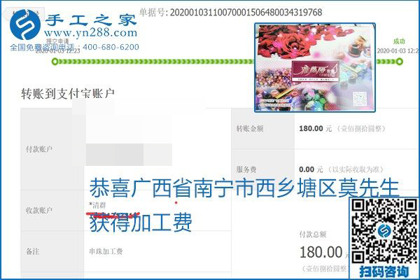 你、我、她，都能做，都能掙錢，這個手工活加盟項目是首選