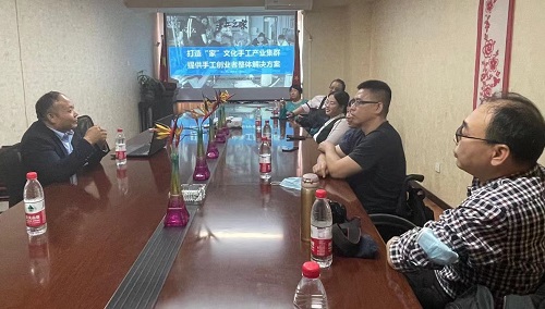 用手工實(shí)現(xiàn)人生價(jià)值--------熱烈歡迎北京市殘疾人代表團(tuán)蒞臨手工之家參觀(guān)考察