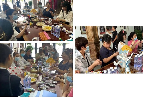 培訓(xùn)、提供材料，為了大家空閑時間能有份收入--- --- 記手工之家在邯鄲市叢臺區(qū)婦女手工藝協(xié)會(圖2)