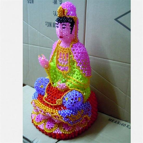 漂亮的串珠工藝品，純手工制作可以拿回家做(圖1)