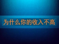 為什么你的收入不高，先看看自己有沒(méi)有努力再說(shuō)