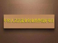 越來(lái)越多的年輕人選擇靈活就業(yè)創(chuàng)業(yè)，這兩個(gè)能賺錢的項(xiàng)目前景好
