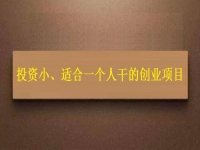 投資小、適合一個(gè)人干，這個(gè)純手工就是這樣的創(chuàng)業(yè)項(xiàng)目